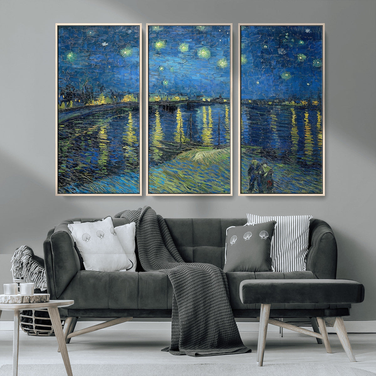 Vincent van Gogh Starry Night over the Rhone Abstract Wall
