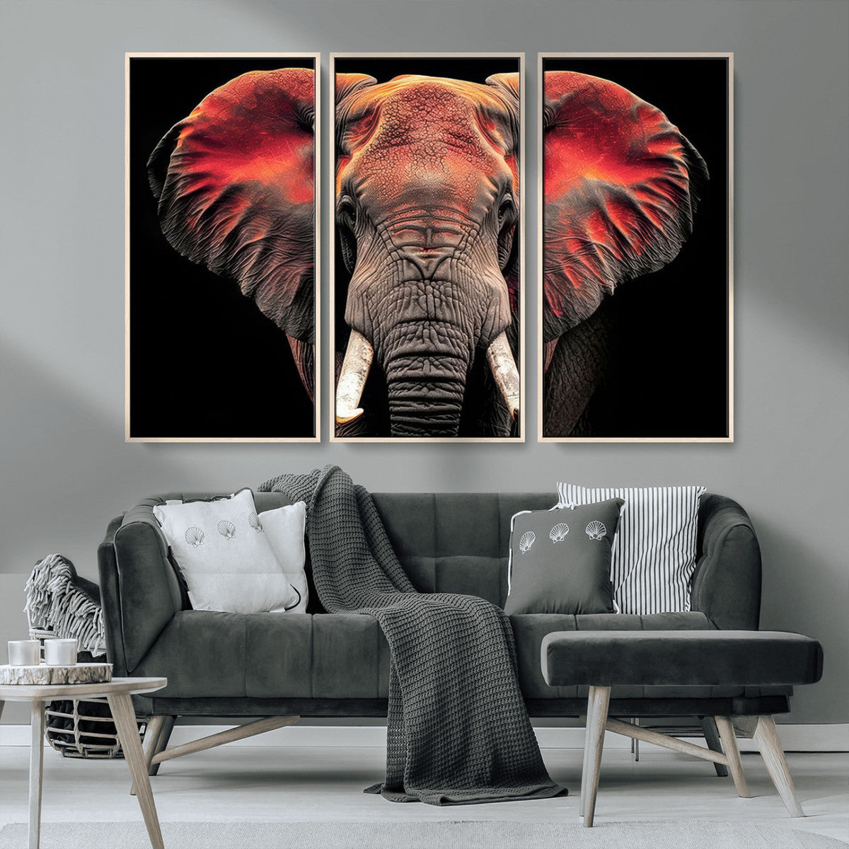 Elephant Wall Art Canvas Print