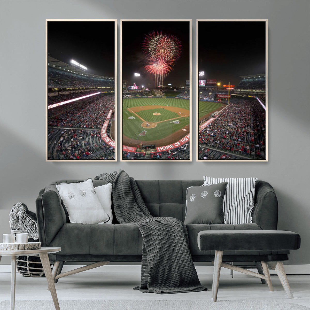 Fireworks at Angel Stadium – Los Angeles Angels Canvas