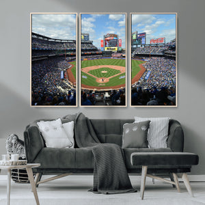 New York Mets Baseball Team Print - Citi Field Stadium Wall