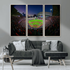 Houston Astros Baseball Print Canvas - Houston Minute Maid