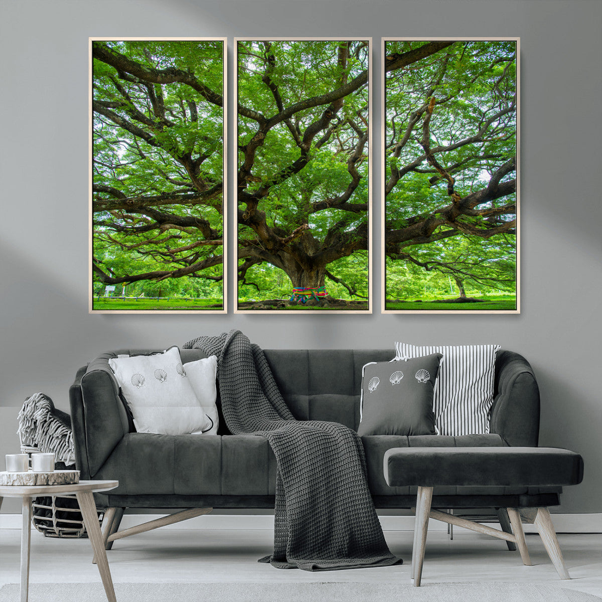 Angel Oak Tree Wall Art Canvas Print – Framed Majestic