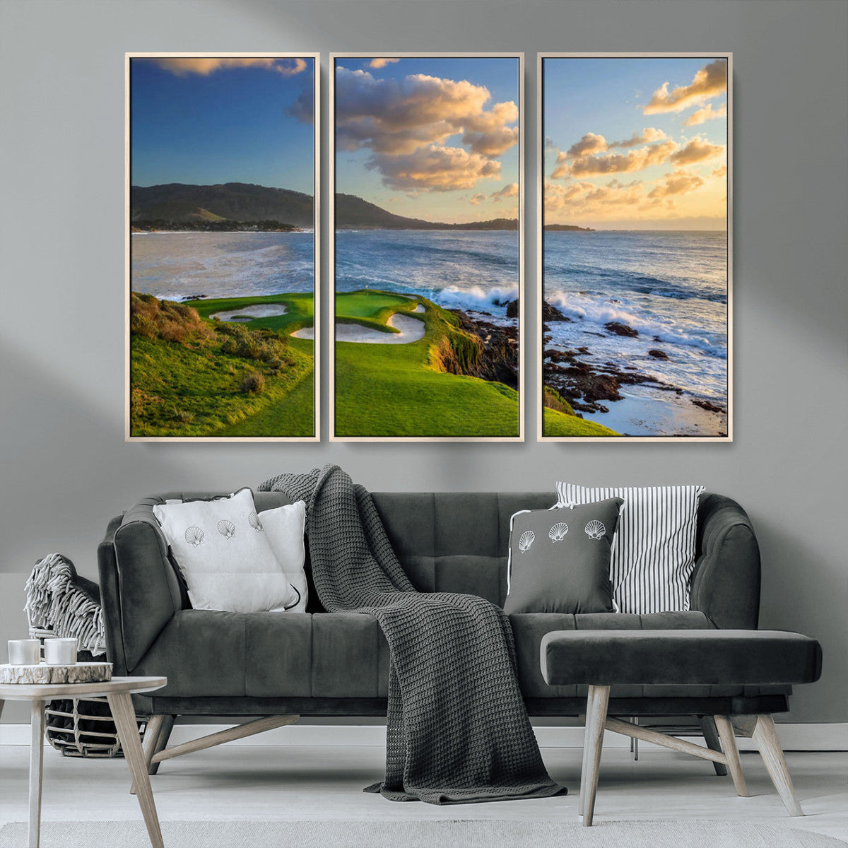 Pebble Beach Golf Links Wall Art Canvas Print – Iconic