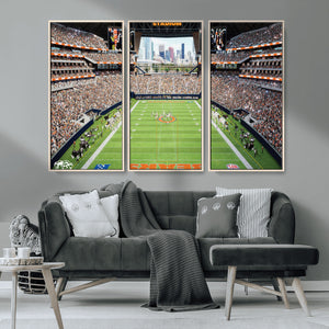 Chicago Bears Soldiers Field Wall Art Canvas Print – Framed