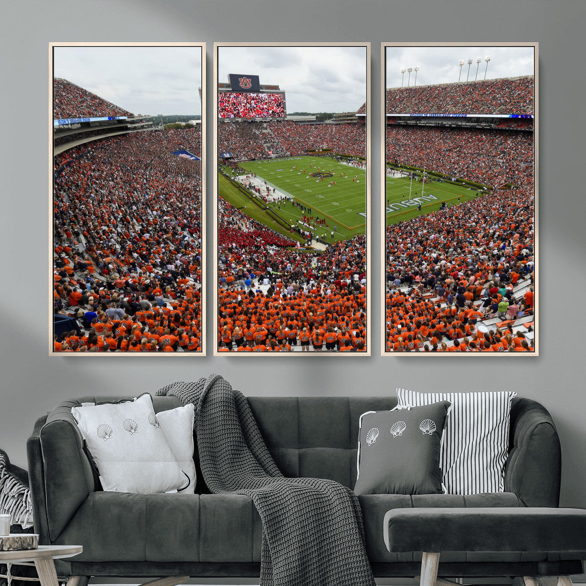 Jordan-Hare Stadium Wall Art Canvas Print, College Sports
