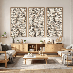 American Bison Canvas Print - Abstract Buffalo Wall Art