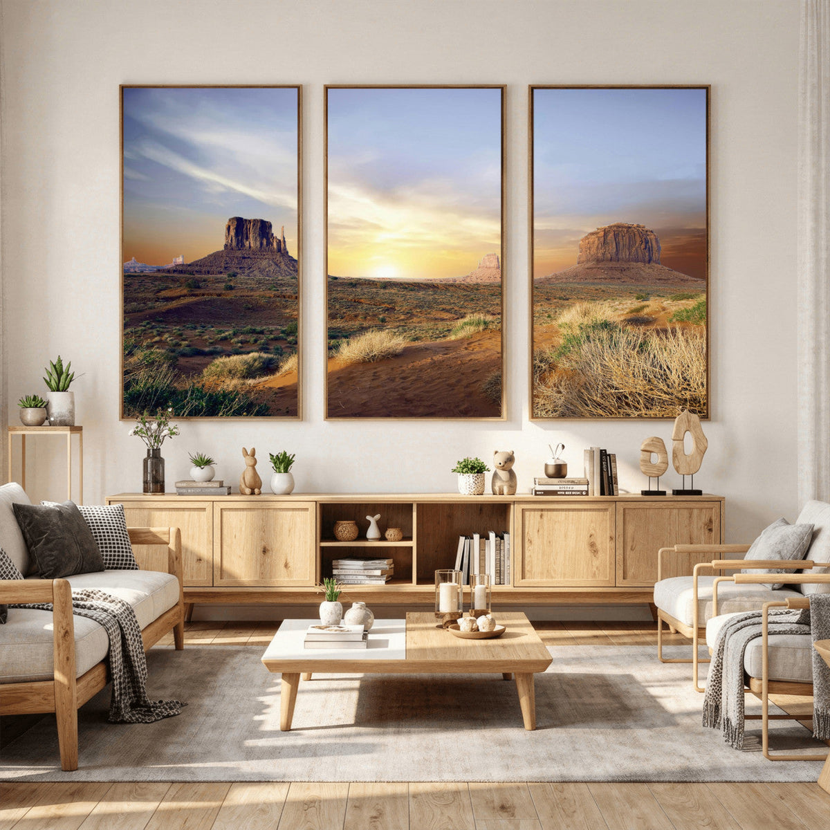 Monument Valley Desert Wall Art Canvas Print, Southwest