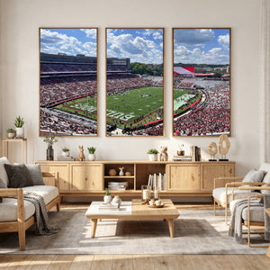Georgia Bulldogs Stadium Wall Art Canvas Print, Sanford