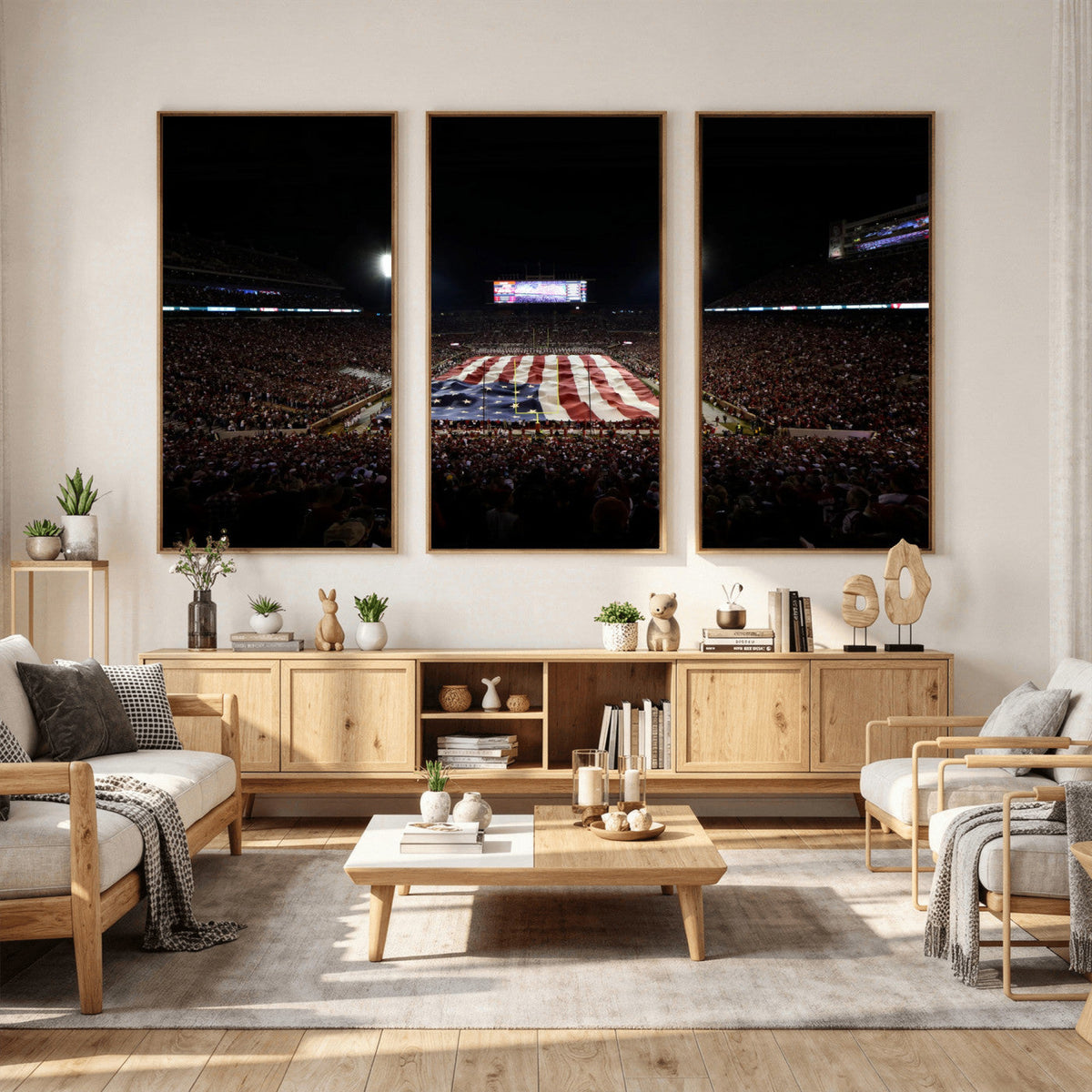 Oklahoma Memorial Stadium Wall Art Canvas Print – Oklahoma