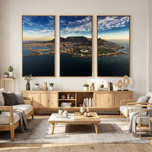 Cape Town Skyline Wall Art Canvas Print – Table Mountain