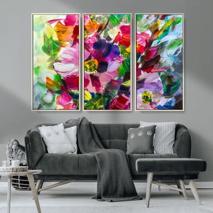Oil Flower Abstract Canvas Print
