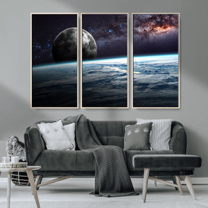 Space and Planet Canvas Print