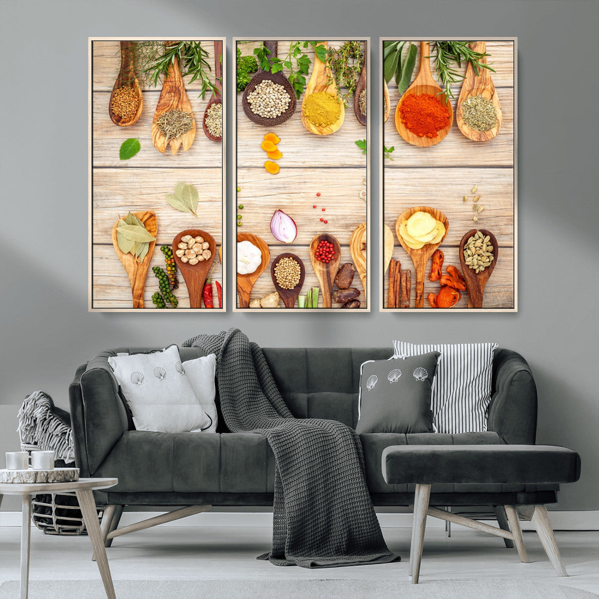 Kitchen Spice on the Table Wall Art, Kitchen Spice Wall Art