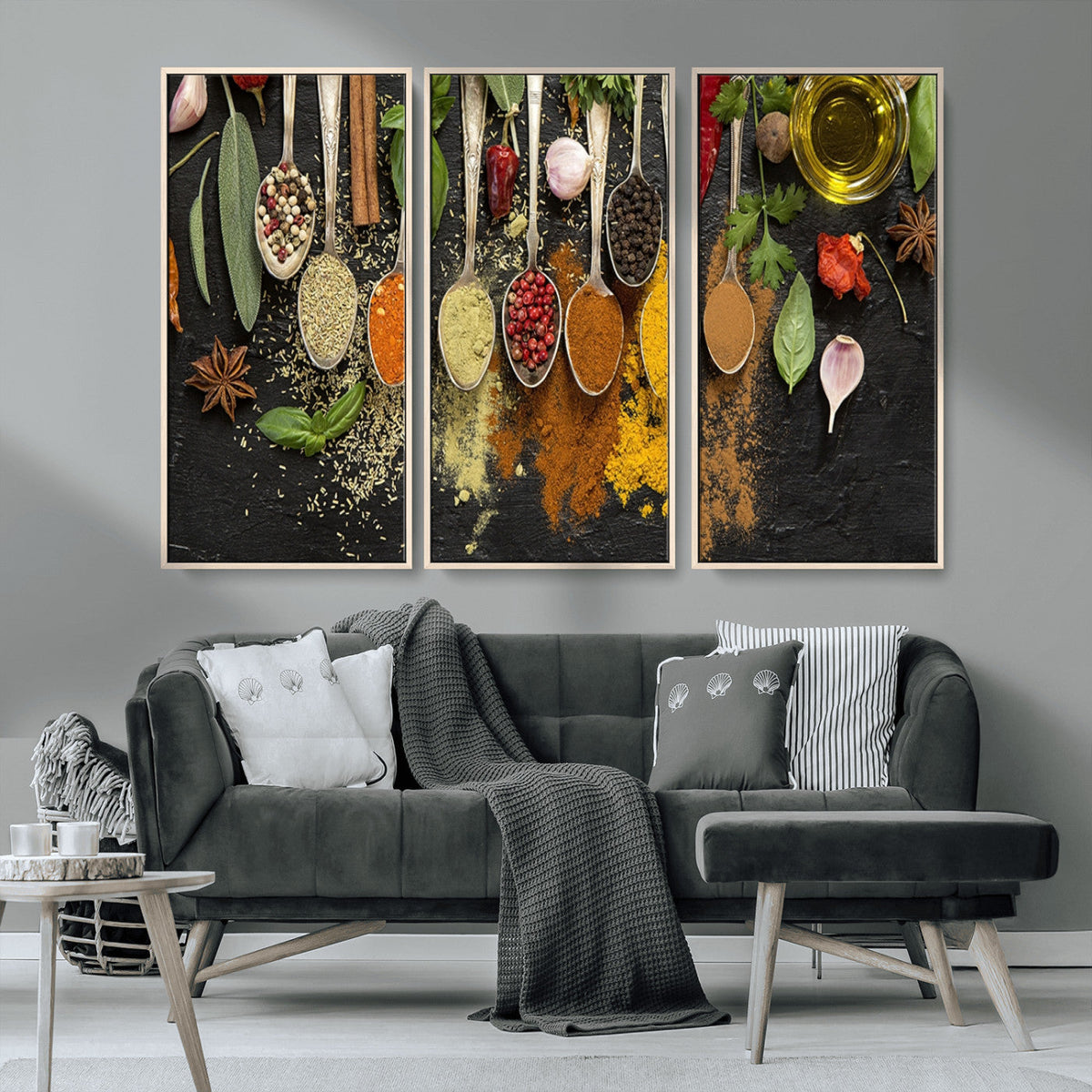 Kitchen Spice Wall Art Canvas Print