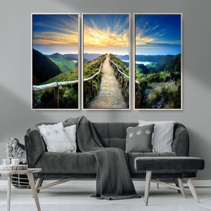 Mountain Landscape Wall Art Canvas Print