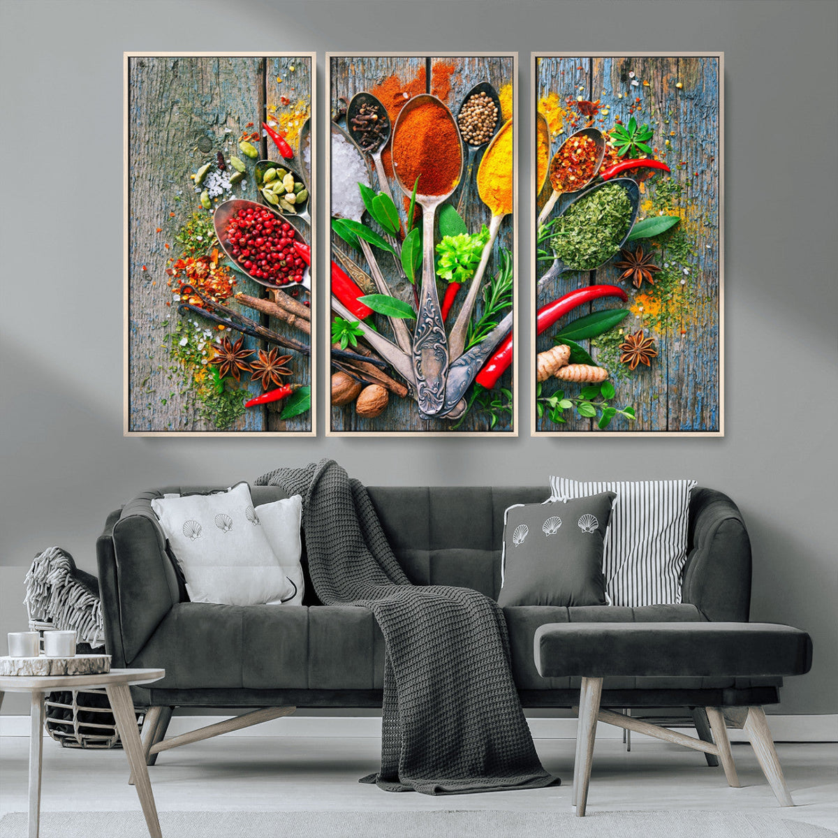 Spoonful of Spices Cooking Wall Art Canvas Print - Vibrant
