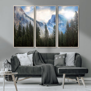 Half Dome Yosemite Calinia Wall Art Canvas Print El Capitan