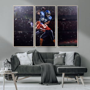American Football Wall Art Canvas Print, Stadium Sport Wall
