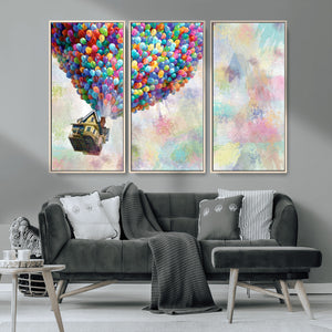 Up Pixar Poster, Look Up Pixar Wall Art, Up Pixar Canvas,
