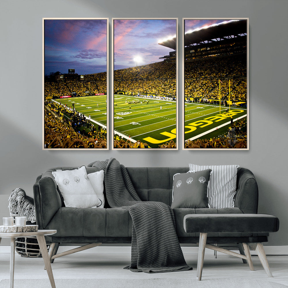University of Oregon Ducks Football Team Print - Eugene