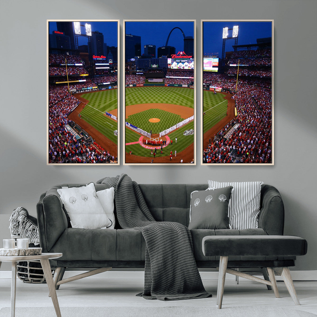 St. Louis Cardinals Baseball Team Print - Busch Stadium Wall