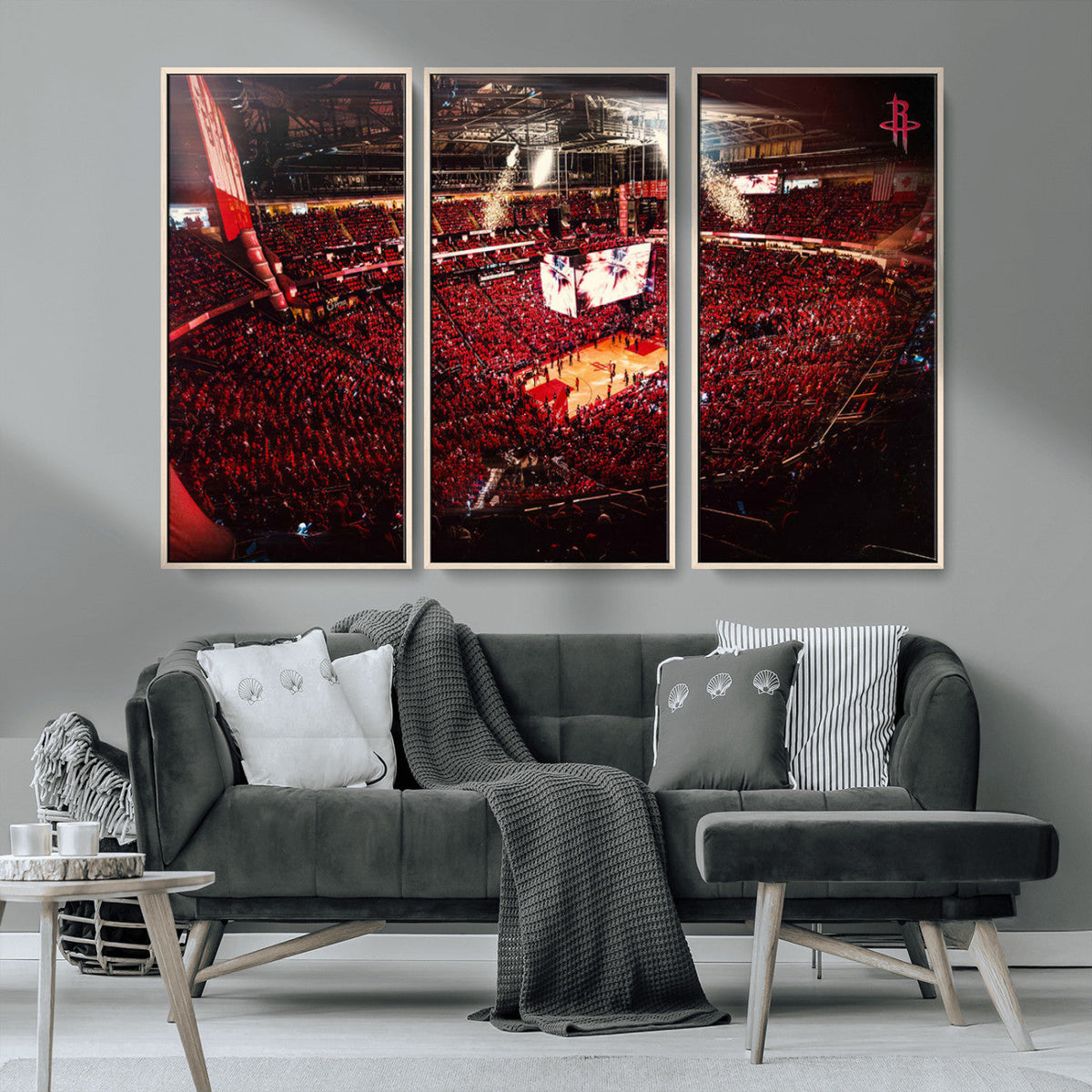 Houston Rockets Basketball Team Print Canvas- Houston Toyota