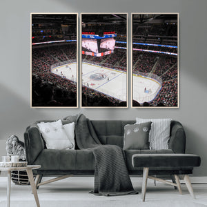 Rogers Place Edmonton Oilers Ice Hockey Stadium Wall Art,