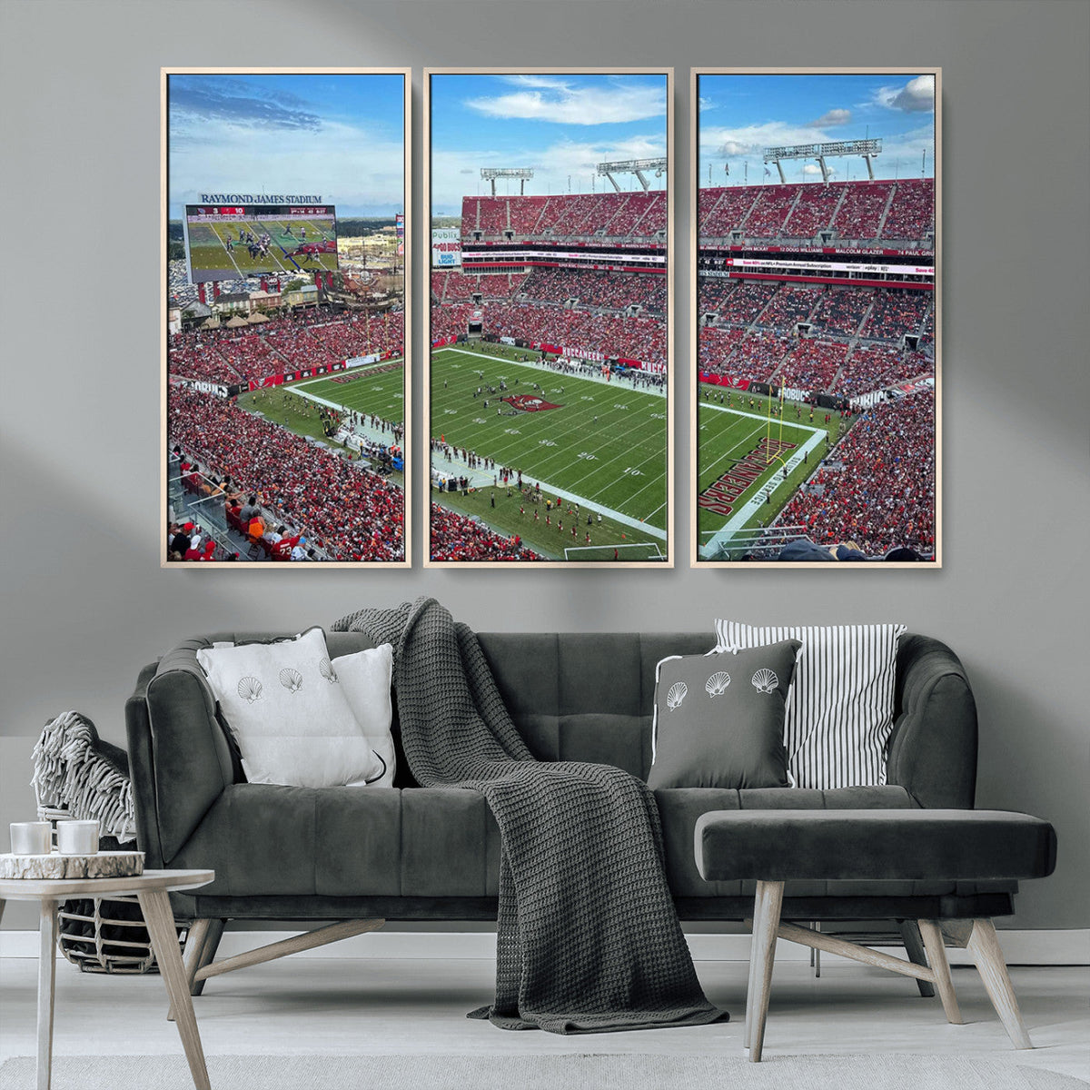 Florida Tampa Raymond James Stadium Wall Art Canvas Print -