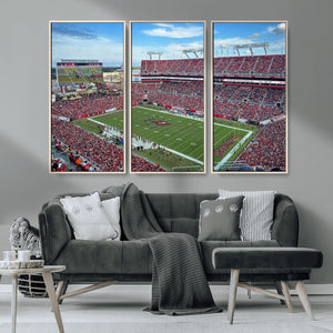 Florida Tampa Raymond James Stadium Wall Art Canvas Print -