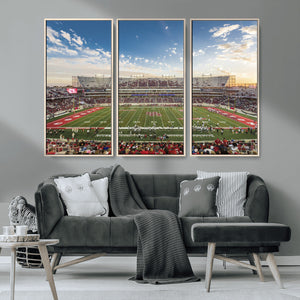 Framed Houston Cougars Football Team Print - Houston TDECU
