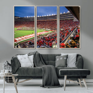 Wisconsin Badgers Football Team Print - Madison Camp Randall