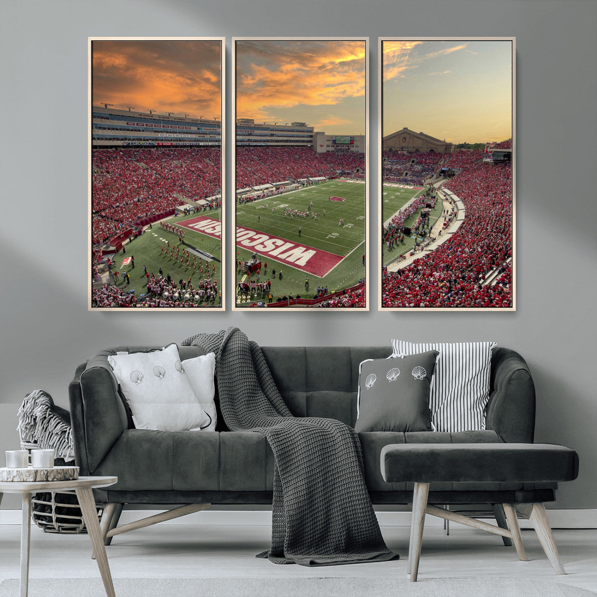 Camp Randall Stadium Wisconsin Badgers Large Wall Art Canvas
