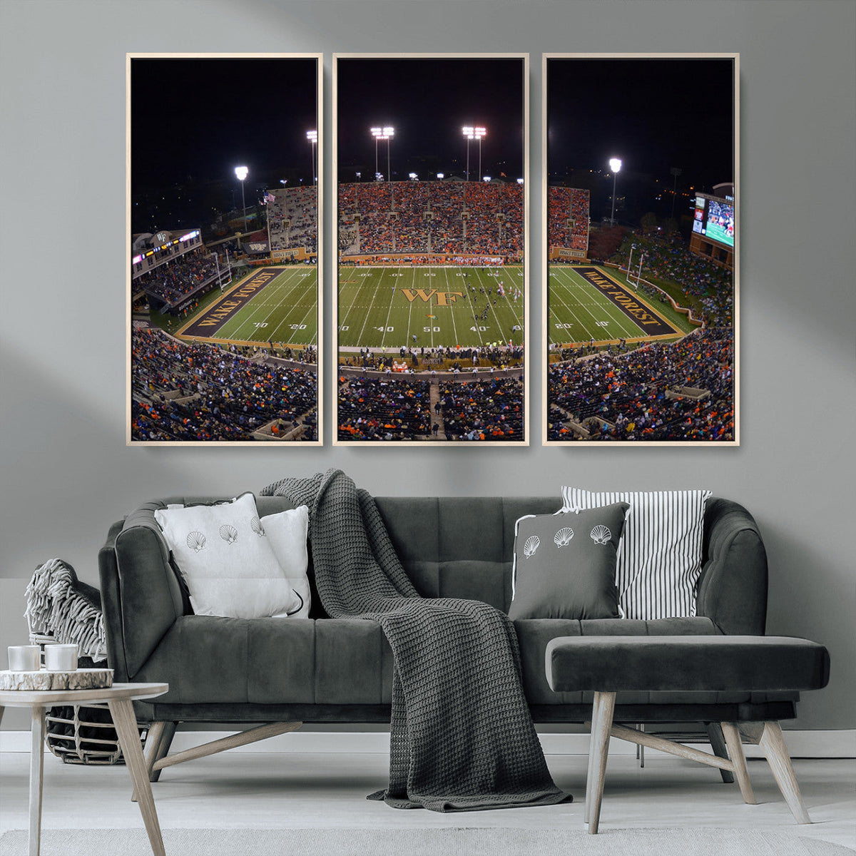 Demon Deacons Print Canvas, Football Team Print -