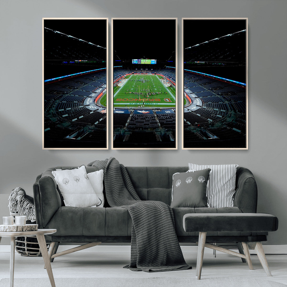 Denver Broncos Football Team Print Canvas- Denver Empower
