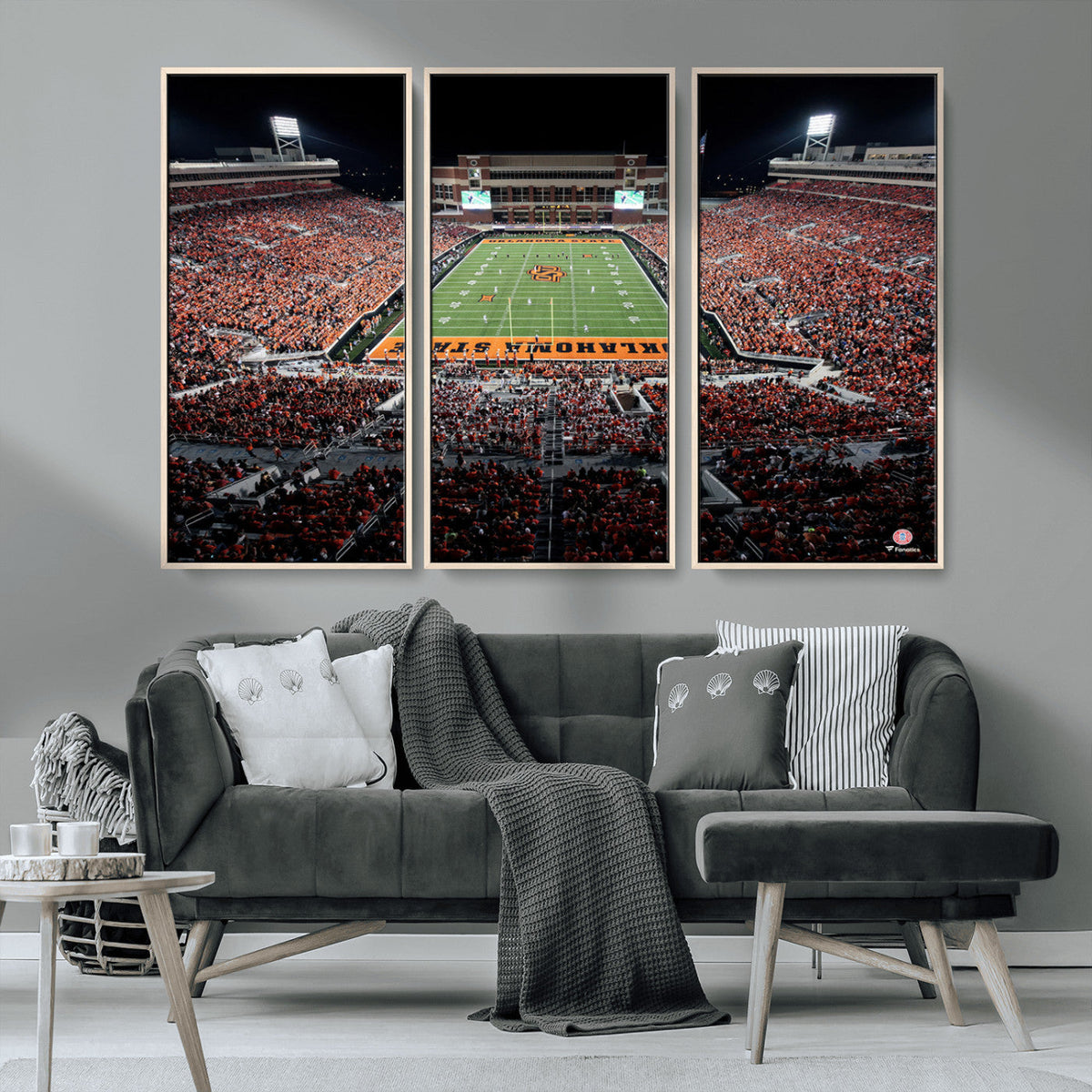 Oklahoma State Cowboys Canvas Print, Football Team Print -