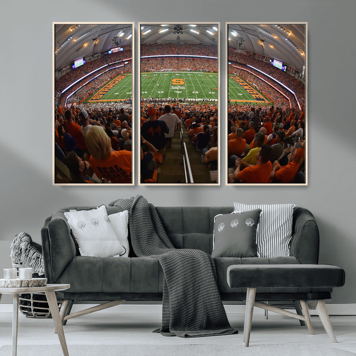 Syracuse University Orange Football Canvas Print, Football