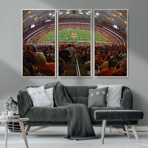 Syracuse University Orange Football Canvas Print, Football