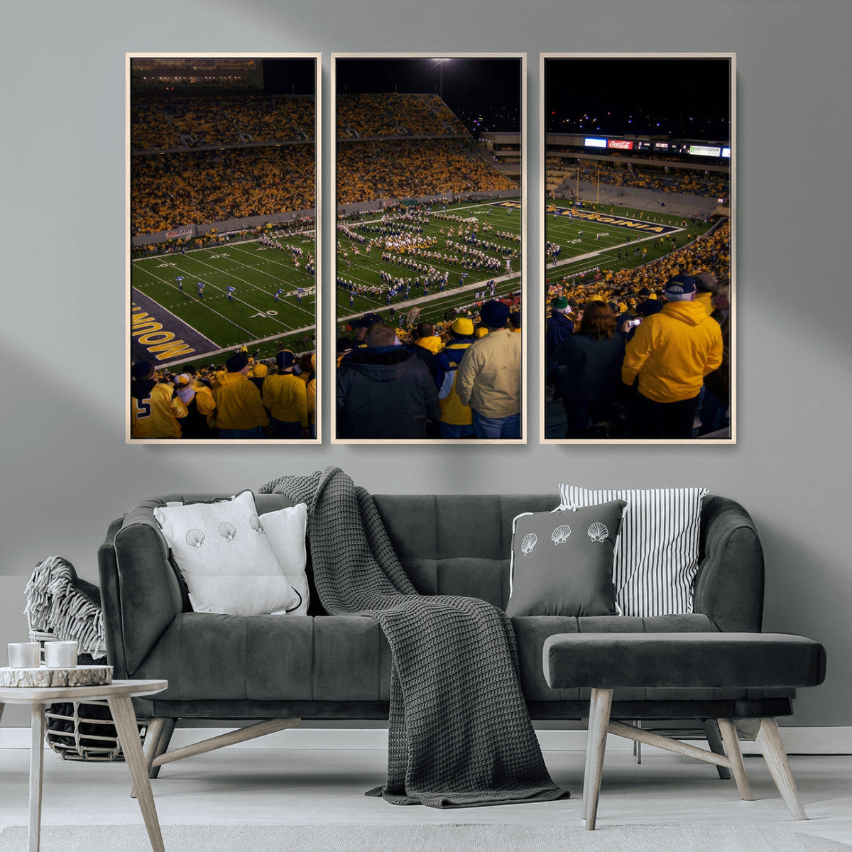 West Virginia Uni Mountaineers Football Team Print - Milan