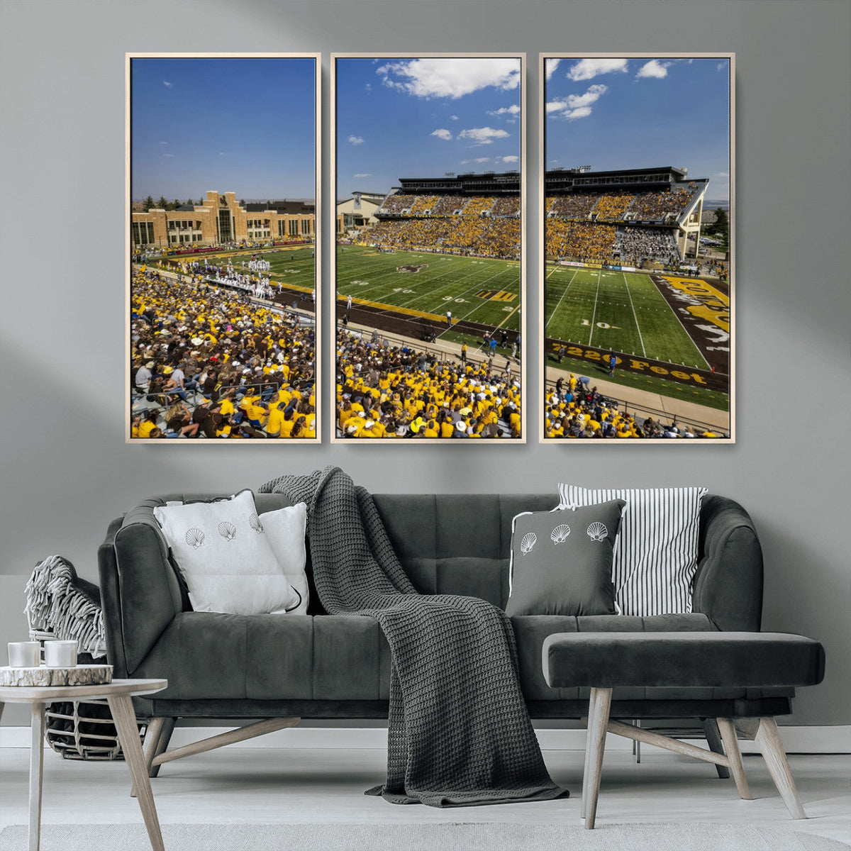 University of Wyoming Cowboys Football Team Print - Laramie