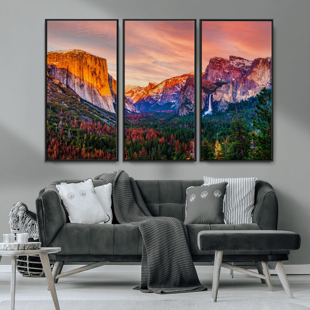 Yosemite Nal Park Wall Art Landscape Canvas Print El Capitan