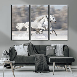 The White Horses Wall Art, Framed White Horses Wall Art