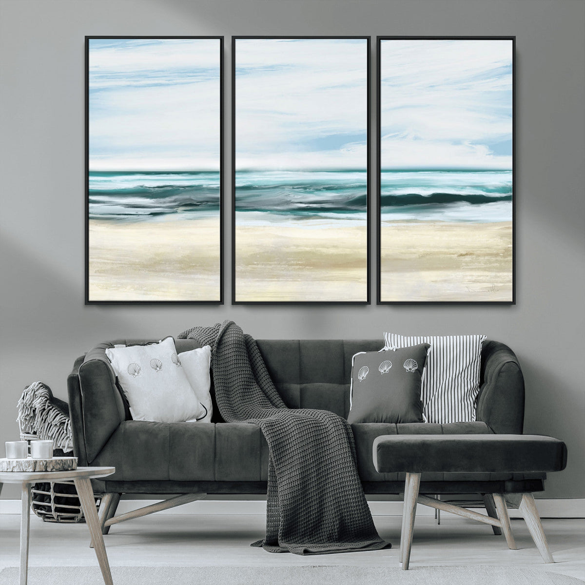Ocean Abstract Wall Art Canvas Print