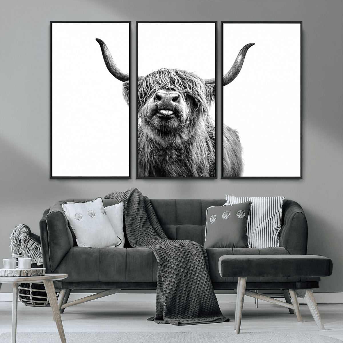 Fanny Scottish Highland Cow Cattle Art Print Farmhouse Wall