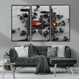RedBull Formula 1 Canvas Wall Art Print