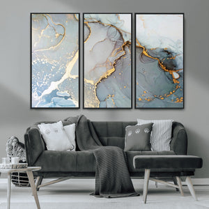 Large Abstract Marble Wall Art Canvas Print for Living Room