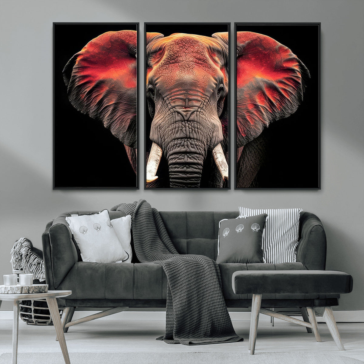 Elephant Wall Art Canvas Print