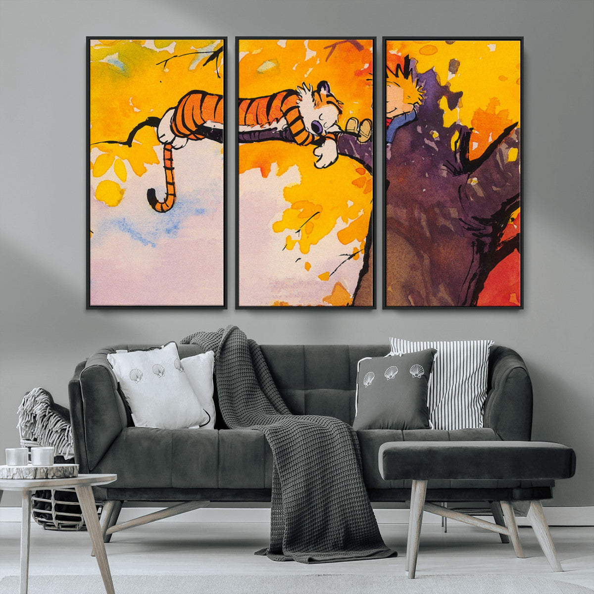 High-Quality Giclee Canvas Print – Framed Calvin Wall Art