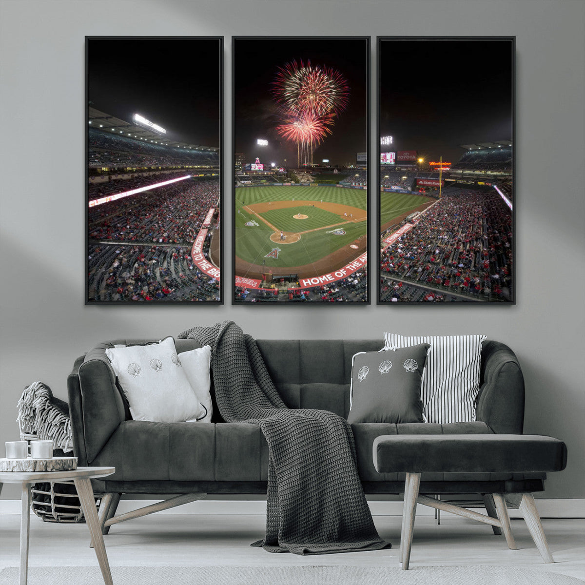 Fireworks at Angel Stadium – Los Angeles Angels Canvas