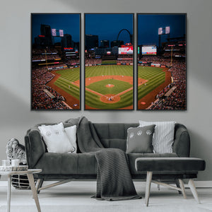 St. Louis Cardinals Baseball Team Print - Busch Stadium Wall