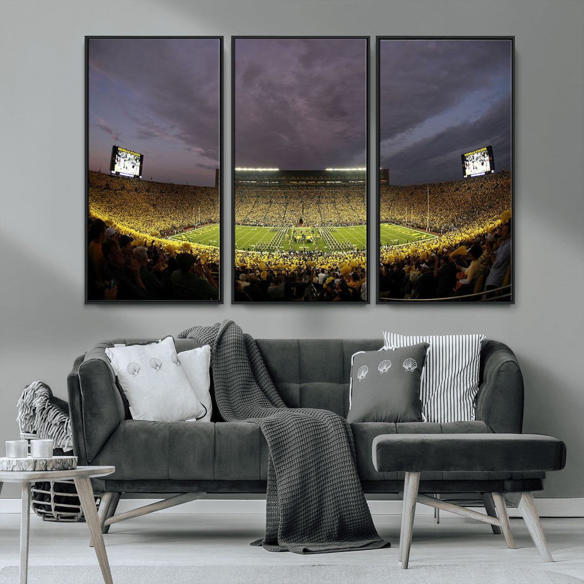 Michigan Wolverines Print - Michigan Stadium Wall Art Canvas